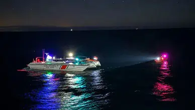 Tekirdağ açıklarında bir motoryatın makine dairesinde yangın çıktı