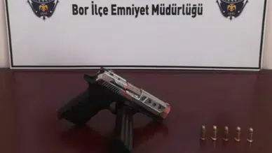 Niğde Bor'da silah operasyonu : 2 tutuklu