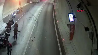 Bursa'daki tünel kazasında hayatını kaybeden motosiklet sürücüsü son yolculuğuna uğurlandı