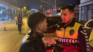 Bursa'da alkollü sürücünün kaçış çabası kamerada