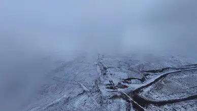 Palandöken'e sezonun ilk karı yağdı