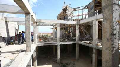 Nevşehir’de cami inşaatındaki göçükte bir işçi yaralandı