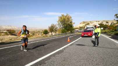 Kapadokya Ultra Trail Koşusu’nda 38 ve 63 kilometrelik parkurlar tamamlandı