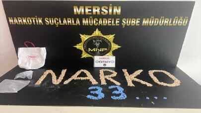Mersin’de 2 bin 100 uyuşturucu hap ele geçirildi