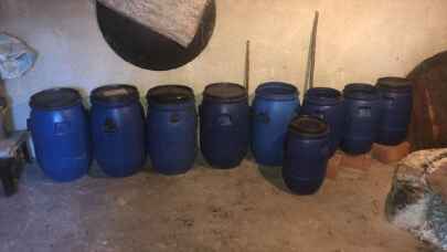 Amasya’da 500 litre sahte içki ele geçirildi