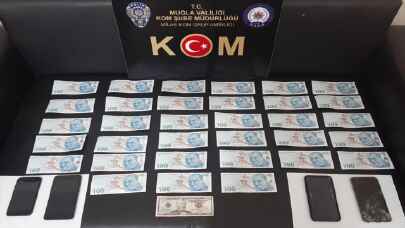 Muğla’da sahte para operasyonunda 4 şüpheli gözaltına alındı