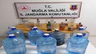 Muğla’da sahte içki operasyonunda 2 şüpheli yakalandı