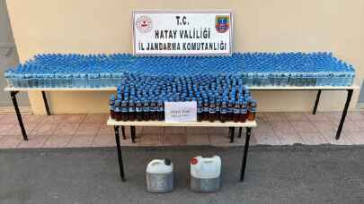 Hatay’da 691 litre sahte içki operasyonu!