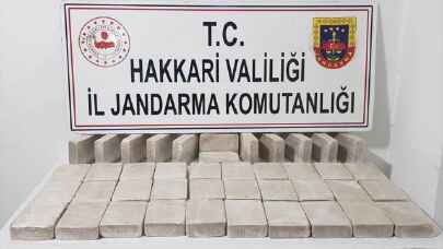 Hakkari kırsalında 44 kilogram eroin ele geçirildi