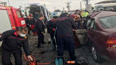 Kahramanmaraş’ta kamyon ile otomobil çarpıştı, 1 kişi öldü