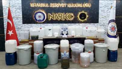 İstanbul’da 553 kilo 800 gram metamfetamin ele geçirildi