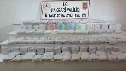 Hakkari’de İHA destekli operasyonda 103 kilo 500 gram eroin ele geçirildi