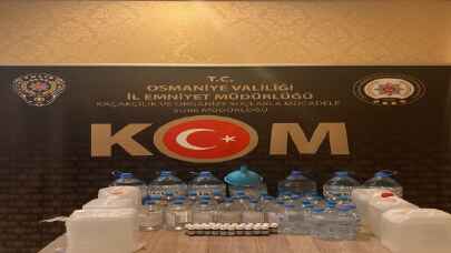 Osmaniye’de sahte içki üreten şüpheli gözaltına alındı
