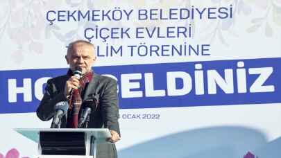 Çekmeköy’de belediye tarafından tasarlanan ”çiçek evlerinin” teslimi başladı