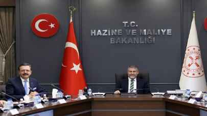 Hazine ve Maliye Bakanı Nebati, TOBB heyetini kabul etti