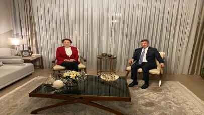 Akşener’den Gelecek Partisi Genel Başkanı Davutoğlu’na ziyaret