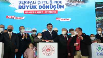 Bakan Kurum, Ataşehir Şerifali İmar İskan Blokları Temel Atma Töreni’nde konuştu: