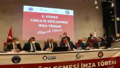 Kayseri Ulaşım AŞ ile Öz Taşıma İş arasında toplu sözleşme