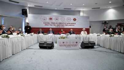 Erbaş, ”Kadına Yönelik Şiddetle Mücadele 2022 Yılı Yol Haritası Toplantısı”nda konuştu: