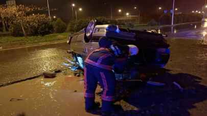 Ordu’da devrilen otomobilde 1 ölü
