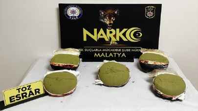 Malatya’da 72 kilogram esrar ele geçirildi