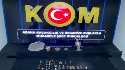 Adana’da tarihi eser ve kaçakçılık operasyonunda 3 zanlı yakalandı