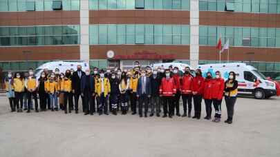 Sağlık Bakanlığınca Diyarbakır’a gönderilen ambulans ve UMKE araçları hizmete alındı