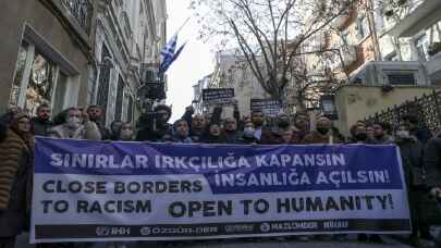 İstanbul’da göçmen protestosu