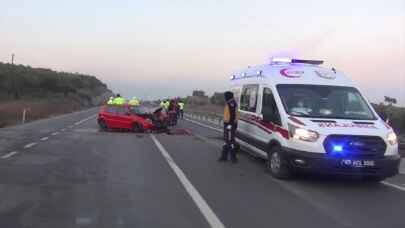 Manisa’da kamyonla çarpışan otomobilin sürücüsü öldü