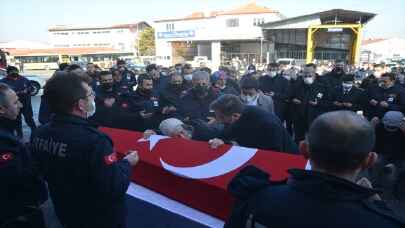 Kütahya’da hayatını kaybeden itfaiye erinin cenazesi defnedildi