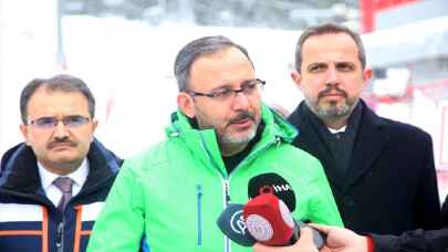 Gençlik ve Spor Bakanı Kasapoğlu, Yıldıztepe Kayak Merkezi’ni inceledi:
