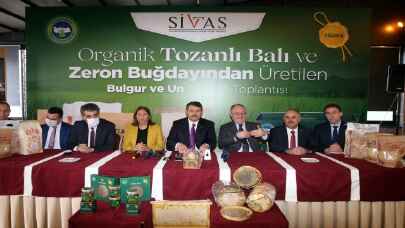 Sivas’ta ata tohumundan üretilen un ve bulgur satışa sunuldu