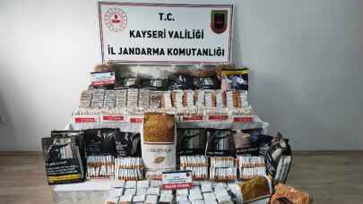 Kayseri jandarmadan kaçak sigaraya geçit yok