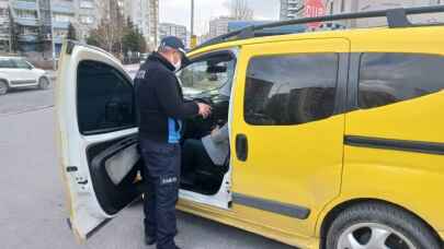 Kayseri zabıtadan servis ve taksi denetimi