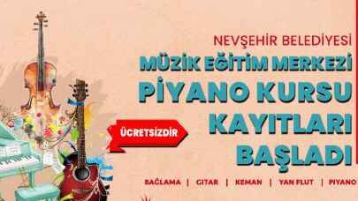 Nevşehir'de müzik kurs kayıtları sürüyor