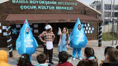 Çocuklar su tasarrufunun önemini tiyatro ile öğrendiler