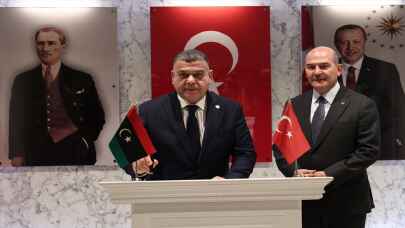 Bakan Süleyman Soylu, Libya İçişleri Bakanıyla görüştü