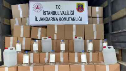 İstanbul Sultangazi'de Jandarmadan sahte alkol operasyonu