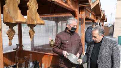 Kayseri Talas'ta antika pazarı heyecanı