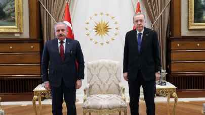 Cumhurbaşkanı Erdoğan TBMM Başkanı Şentop'u kabul etti