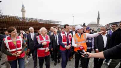 İmamoğlu ve İBB bürokratlarından bilgi aldı: Kılıçdaroğlu'ndan Süleymaniye ve Yerebatan ziyareti 