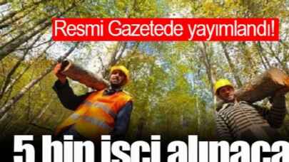 Tarım ve Orman Bakanlığı 5 bin personel alacak