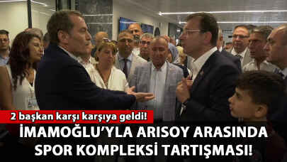 İmamoğlu'yla Arısoy arasında spor kompleksi tartışması: 2 başkan arasında gerilim!