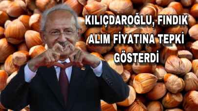 Kılıçdaroğlu fındık alım fiyatına tepki gösterdi!