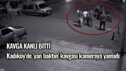 Kadıköy'de 'yan baktın' kavgası kameraya yansıdı