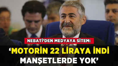 Nebati'den sitem: 'Motorin 22 liraya indi manşetlerde yok'