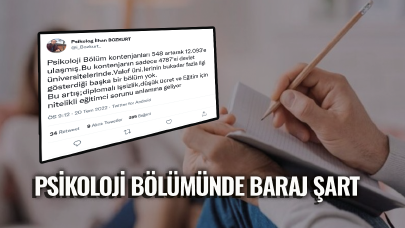 Öğrencilerden tepki! "Psikoloji bölümünde baraj şart"