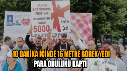 10 Dakika İçinde 16 Metre Börek Yedi Para Ödülünü Kaptı