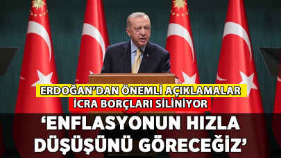 Erdoğan'dan icra açıklaması: '2 bin TL ve altı borçları tasfiye ediyoruz'