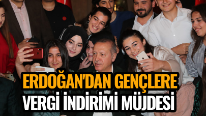Erdoğan'dan gençlere müjde: Vergi indirimi